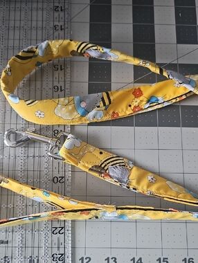 Yellow Floral Gnomes Dog Leash